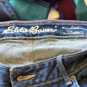 Eddie Bauer Women's Straight Leg Jeans - Dark Blue